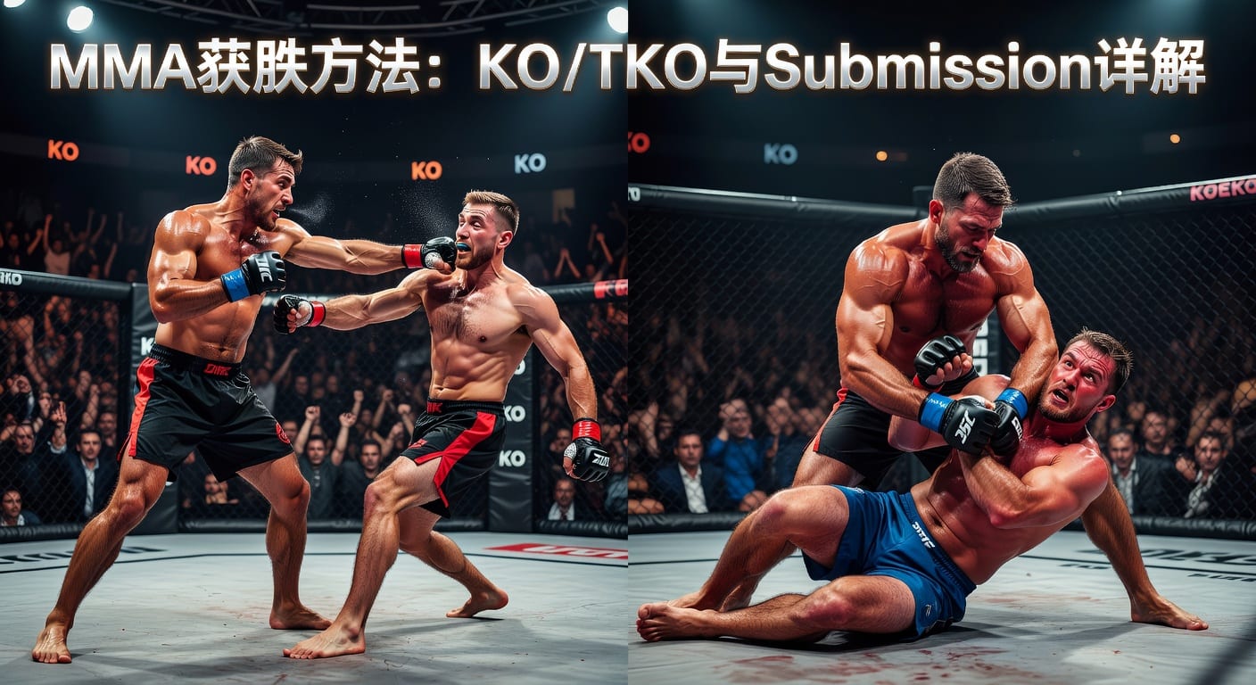MMA方法 method of victory：KO/TKO与Submission分析