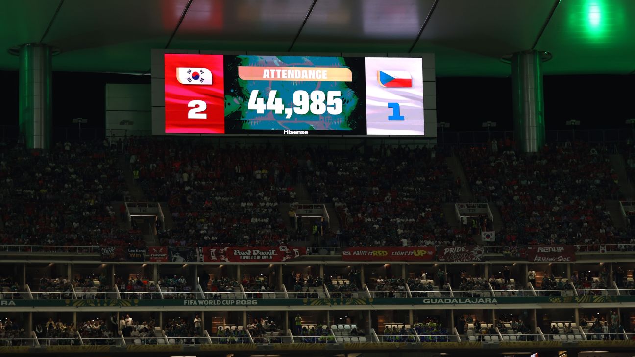 FIFA为世界杯南韩捷克战出席人数辩护 4.9万人数据遭质疑