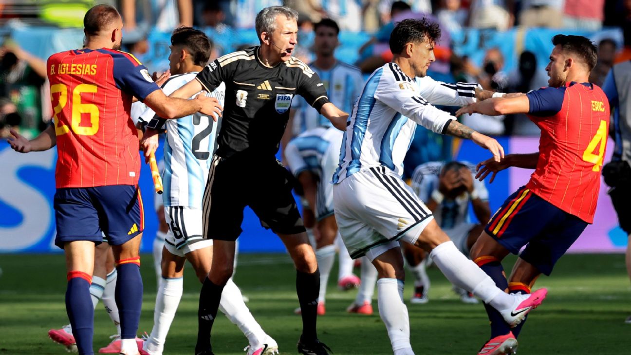 FIFA调查西班牙阿根廷世界杯决赛冲突